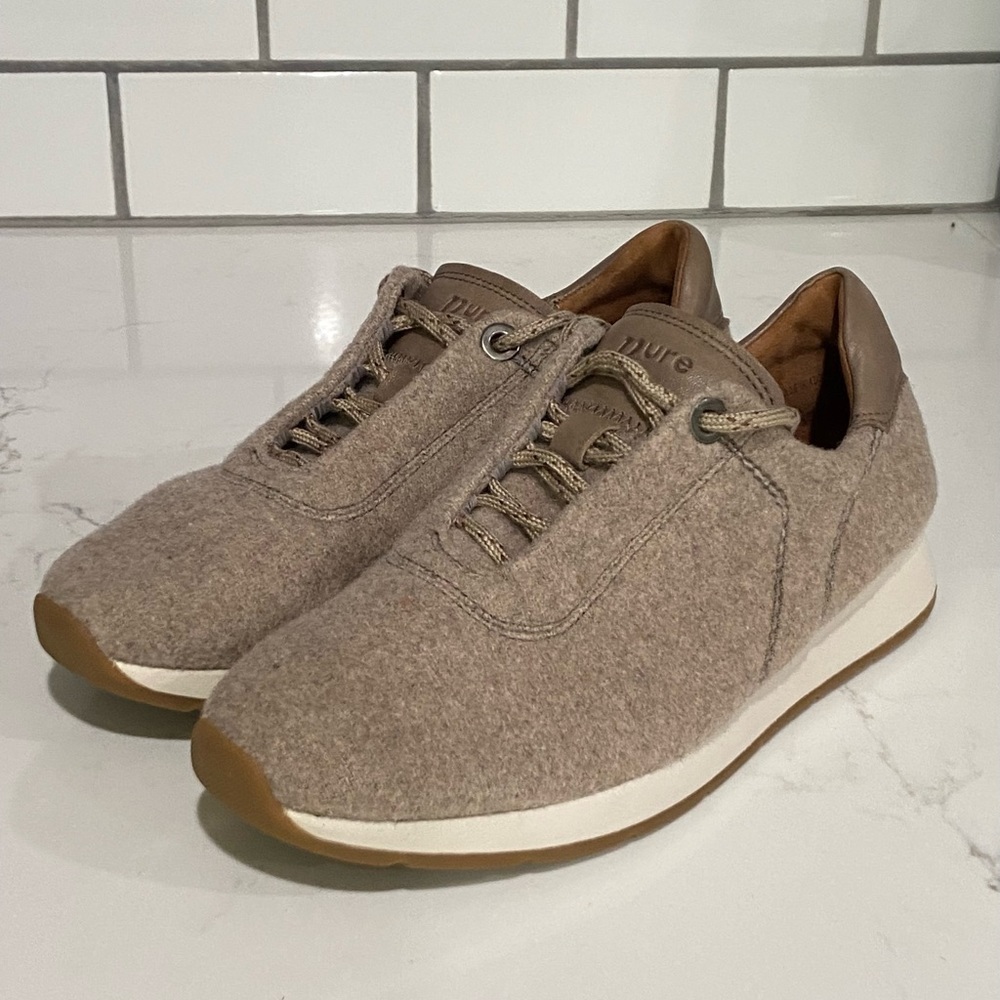Paul Green Size 4 Us Size 6.5 Kalista Merino Wool Leather Luxury Sneaker
